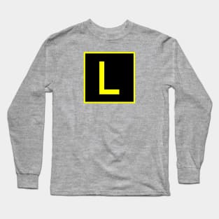 L - Lima - FAA taxiway sign, phonetic alphabet Long Sleeve T-Shirt